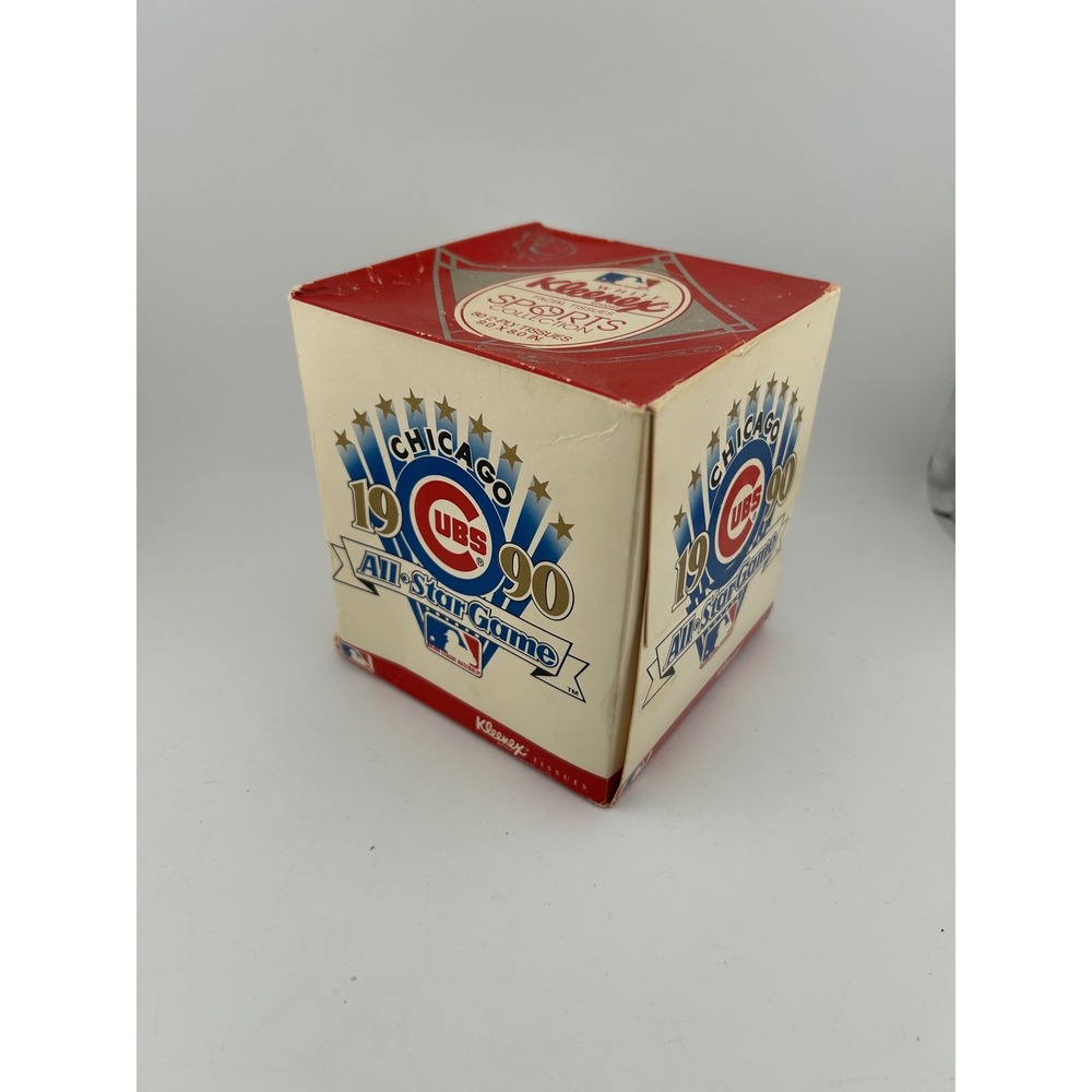 Vintage 1990 Chicago Cubs‎ MLB All Star Game Kleenex Tissue Box Unused